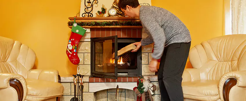Rusted Metal Fireplace Restoration in Casa Grande, Arizona